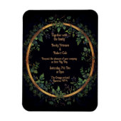 Personaliseer uw bruiloft uitnodiging magneet (Verticaal)