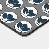 Personaliseer uw bureau: Grey Custom Logo Bureaumat (Hoek)
