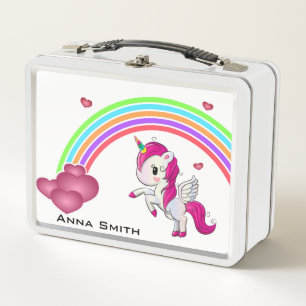 Personaliseer uw eigen Cute Baby Unicorn & Rainbow