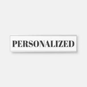 Personaliseer uw eigen deurbordje