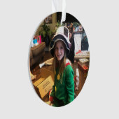Personaliseer uw foto kerst acryl Ornament (voorkant)