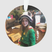 Personaliseer uw foto kerst acryl Ornament (voorkant)