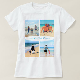 Personaliseer uw Fotocollage T-shirt Aangepaste te