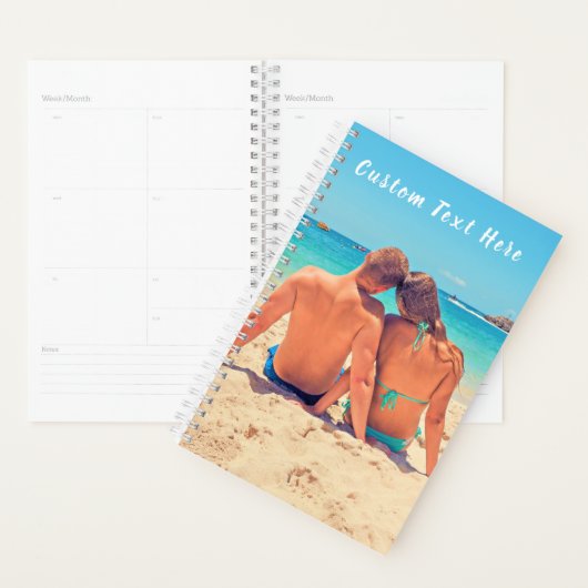 Personaliseer uw fotoplanner met aangepaste tekst planner (Display)