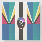 Personaliseer uw INITIAAL Stenen Onderzetter (Voorkant)