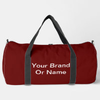 Personaliseer uw merk of naam donkerrood