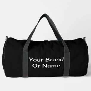 Personaliseer uw merk of naam zwart plunjezak