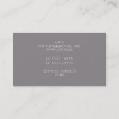 Personaliseer uw naam - Marsala Roos Visitekaartje (Achterkant)