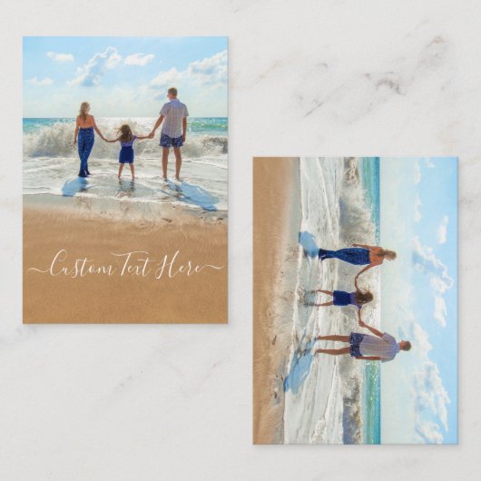 Personaliseer uw Photo Note-Kaart met aangepaste t Notitiekaartje (Voorkant / Achterkant)