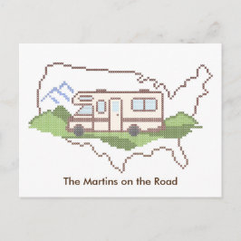 Personaliseer uw roadtrip USA Briefkaart