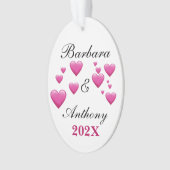 Personaliseer vakantie acryl Ornament (voorkant)