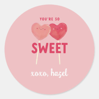 Personaliseer Valentijn Lollipop Sticker