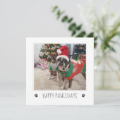 Personaliseer Van het hond Kerstkaart (Staand voorkant)