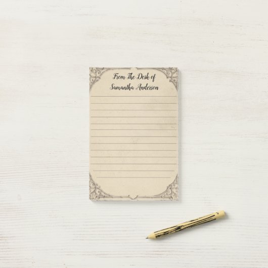 Personaliseer  Verhard Antiek Persoonlijk Post-it® Notes (Op bureau)