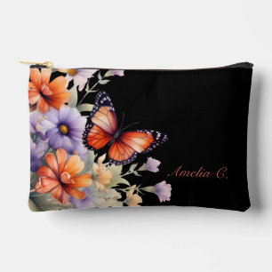 Personaliseer vlinder & wilde bloemen etui