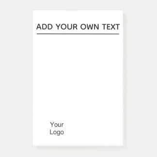 Personaliseer. Voeg Logo toe. Post-it® Notes