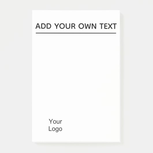 Personaliseer. Voeg Logo toe. Post-it® Notes (Voorkant)