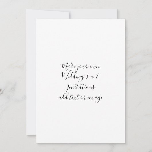 Personaliseer Voeg tekst Afbeelding Script Wedding Kaart (Voorkant)