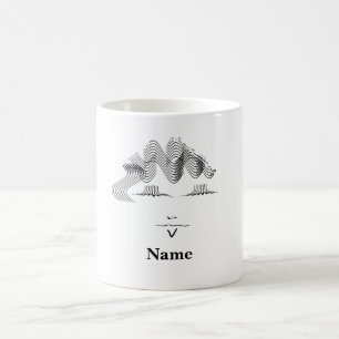 Personaliseer Vrouw karikatuur gezicht Koffiemok