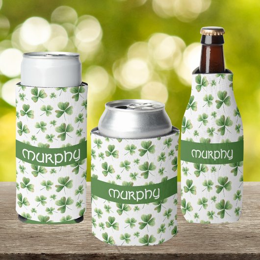 Personaliseer Waterverf Shamrock Pattern