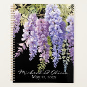 Personaliseer waterverf wisteria floral planner (Voorkant)