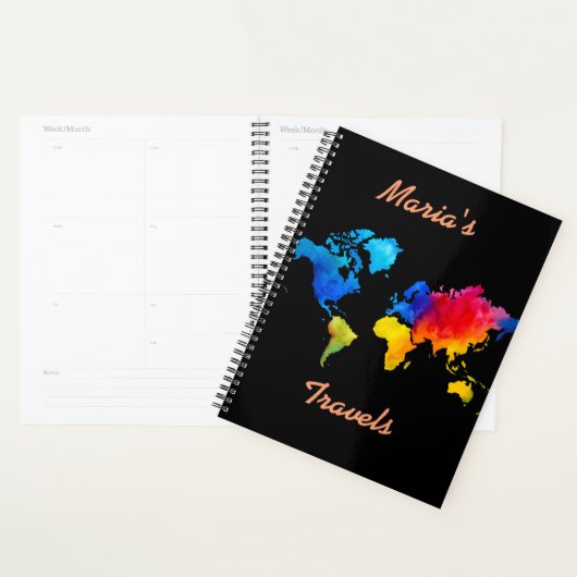 Personaliseer. Wereldkaart. Planner (Display)