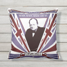 Personaliseer Winston Churchill Art Deco Union Jac