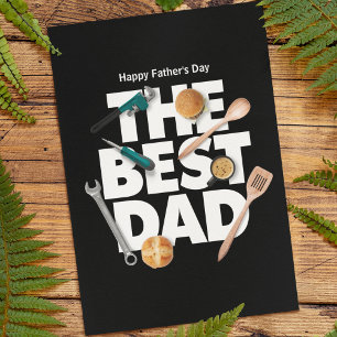Personaliseer Zalige Vaderdag De Beste Papa-Donk Kaart