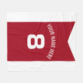 Personaliseerbaar Fleece Deken (Voorkant (Horizontaal))