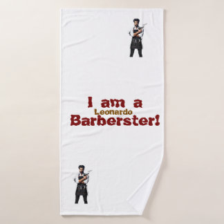 personaliseerbaar Handdoek Barber thema