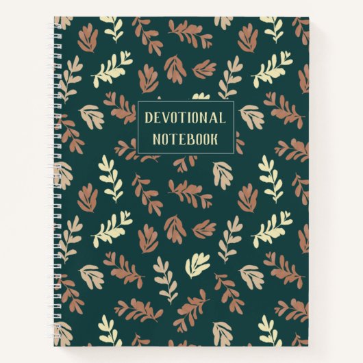 Personaliseerbaar | Leafy Devotional Notitieboek (Voorkant)