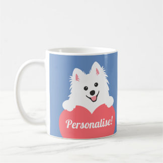 Personaliseerbaar Liefdevolle Japanse Spirz Dog Koffiemok