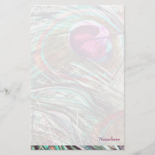 Personaliseerbaar: Peacockveren Briefpapier