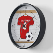 Personaliseerbaar Rood Wit Voetbalshirt (Hoek)