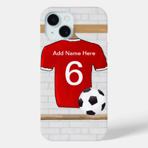 Personaliseerbaar Rood Wit Voetbalshirt