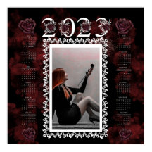 Personaliseerbare 2023  Gotische stijl kalender 