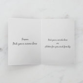 Personaliseerbare de witte decoratieve Groet van Kaart (Binnen)