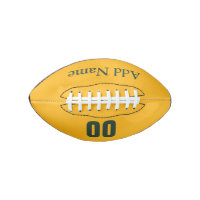 Personaliseerbare Groen/Gouden MiniFootball