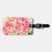 PERSONALISEERD Bagagelabel van elegant Roos (Voorkant horizontaal)