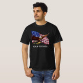 PERSONALISEERDE AMERIKAANSE VLAGEGELING (T-) T-SHIRT (Voorkant volledig)