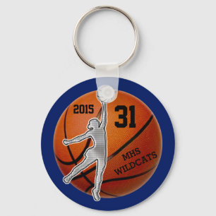PERSONALISEERDE Basketball Sleutelhangers JOUW TEK