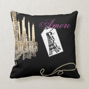 PERSONALISEERDE CHIC PARIS THEME Pillow Kussen
