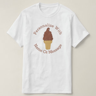 PERSONALISEERDE chocolade-ijskap T-shirt