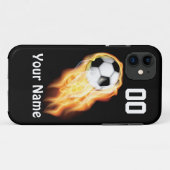 PERSONALISEERDE DE Telefoongevallen van de Voetbal Case-Mate iPhone Case (Achterkant (horizontaal))