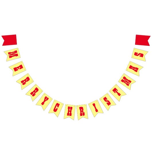 PERSONALISEERDE MERRY CHRISTMAS BANNER (Alle)