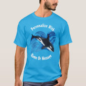 PERSONALISEERDE Ocean Orca T-shirt (Voorkant)