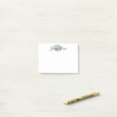 PERSONALISEERDE OCEAN SWIRL Post-it notes (Op bureau)