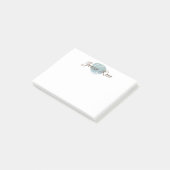 PERSONALISEERDE OCEAN SWIRL Post-it notes (Schuin)