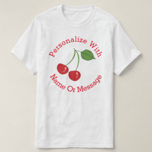 PERSONALISEERDE Retro Cherries T-shirt