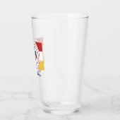 PERSONALISEERDE SCHADEGlas/Tumbler met PMC-VLAG Glas (Links)